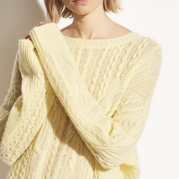 NWT Vince Boxy Wool Blend Sweater